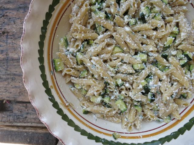 Pasta with Zucchini, Ricotta and Mint www.elizabethminchilliinrome.com