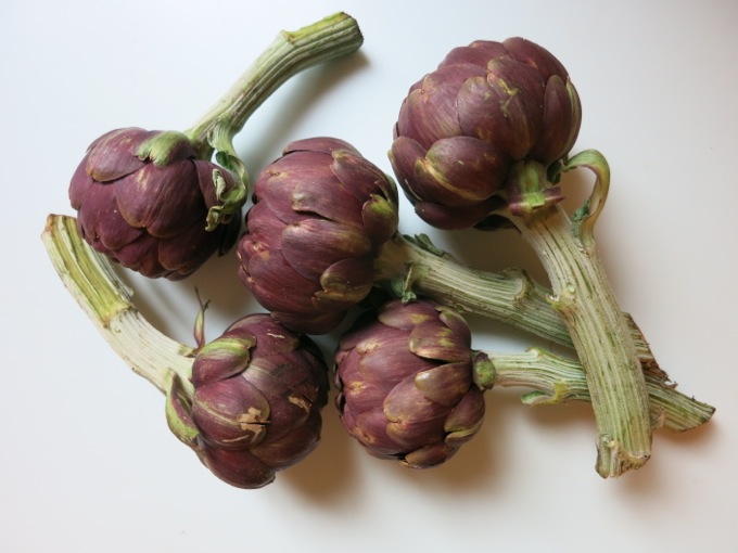 Artichokes for Pasta with Artichokes, peas and mint - 02