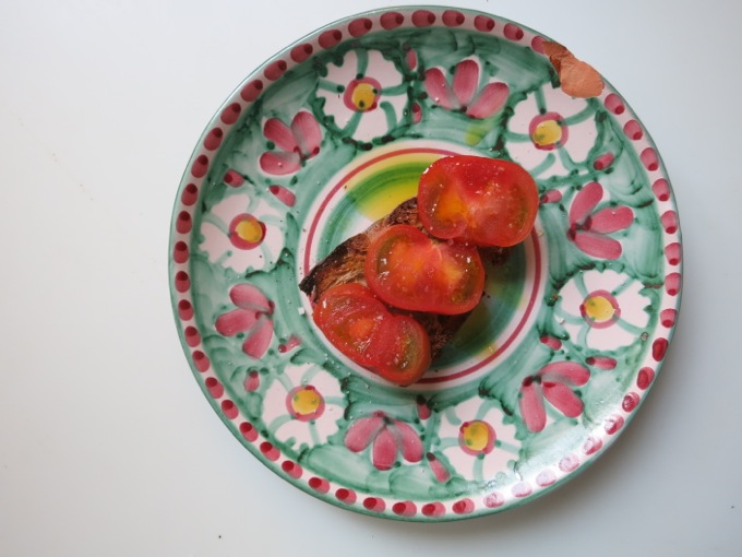 Tomato and Orange Olive Oil Bruschetta