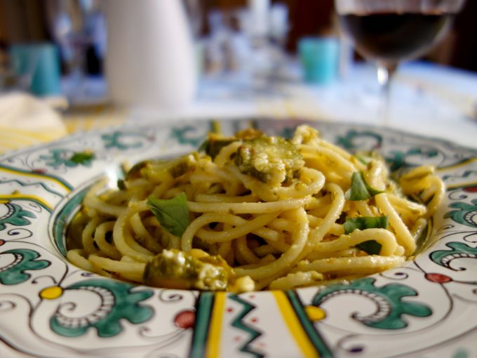 Spaghetti with Zucchini and Pecorino