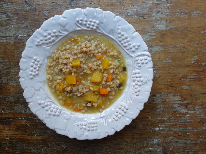 Butternut Squash and Farro Soup