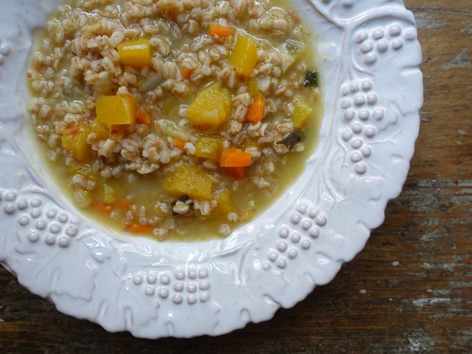 Butternut Squash and Farro Soup