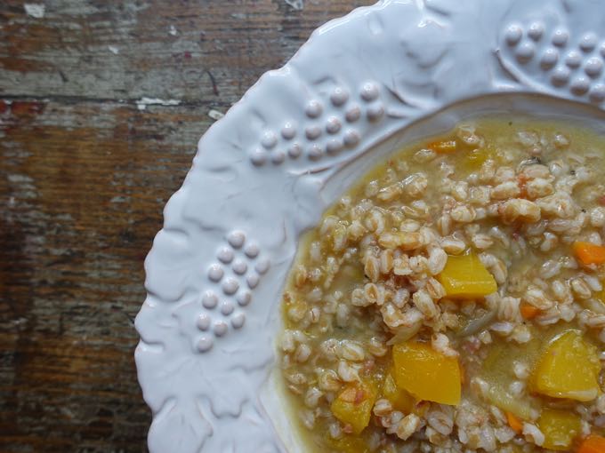 Butternut Squash and Farro Soup