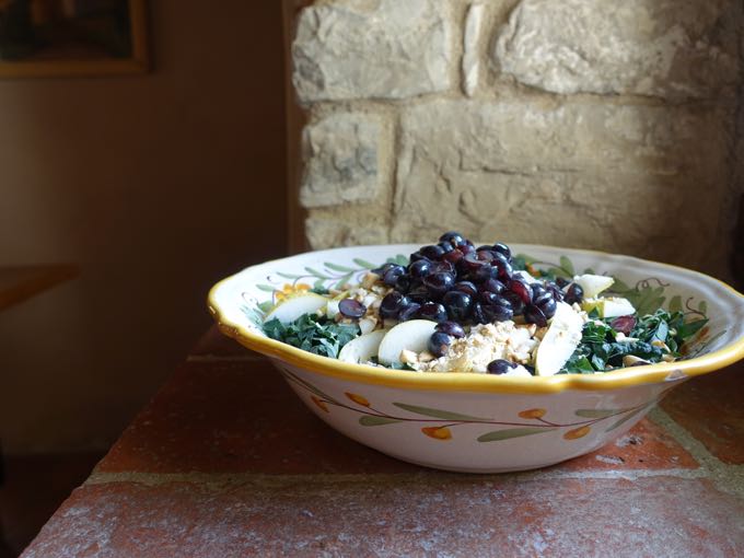 Kale Grape and Pear Salad Elizabeth Minchilli - 1