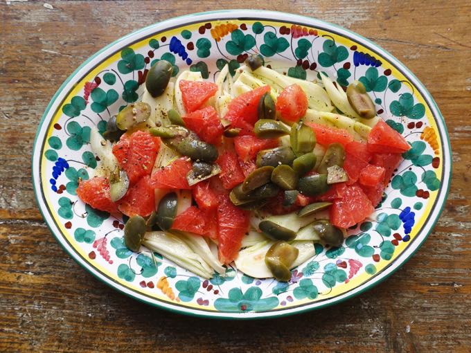 Fennel and Grapefruit Salad Elizabeth Minchilli 