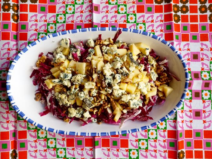 Radicchio Salad with Blue Cheese Elizabeth Minchilli