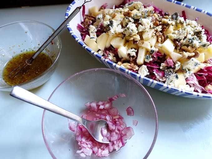 Radicchio Salad with Blue Cheese Elizabeth Minchilli