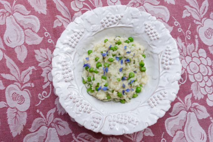 Pea Risotto Elizabeth Minchilli