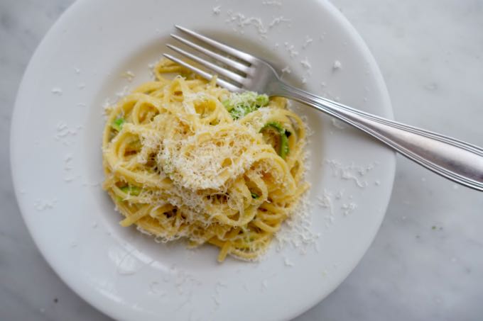 Zucchini Carbonara, Elizabeth MInchilli