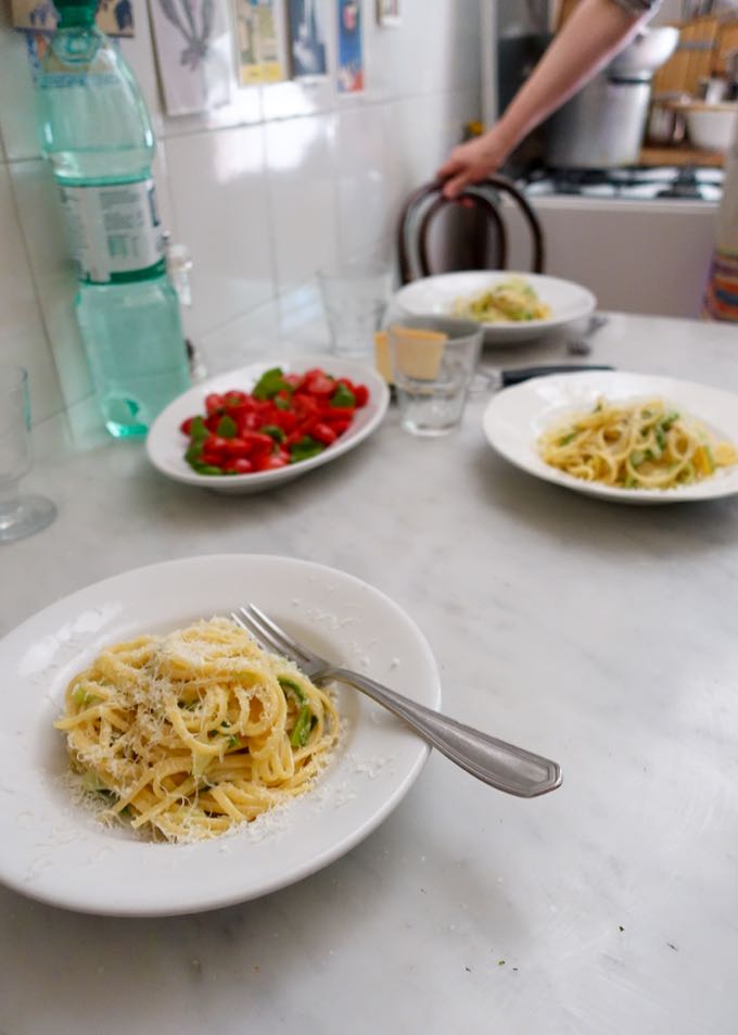 Zucchini Carbonara, Elizabeth MInchilli