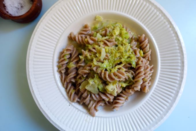 Pasta with Cabbage & Gorgonzola