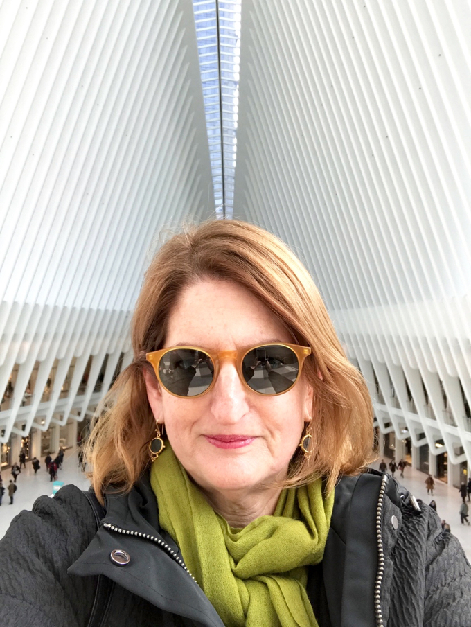 Elizabeth Minchilli Selfie at the WTC Occulus