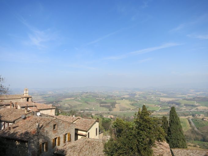 View from Ristorante Umbria, Todi