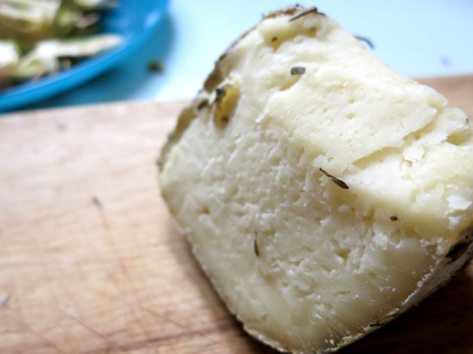 pecorino cheese for raw artichoke salad