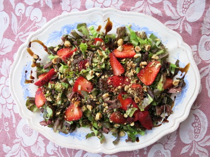 Radicchio + Strawberry Salad