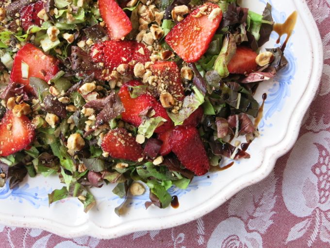 Radicchio + Strawberry Salad