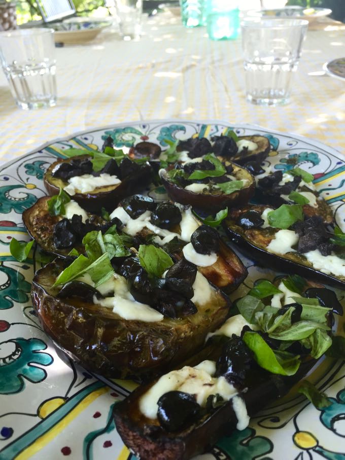 Roasted Eggplant with Herbs