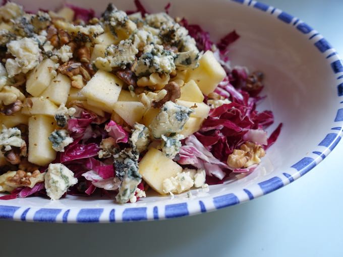 Radicchio Salad with Blue Cheese Elizabeth Minchilli