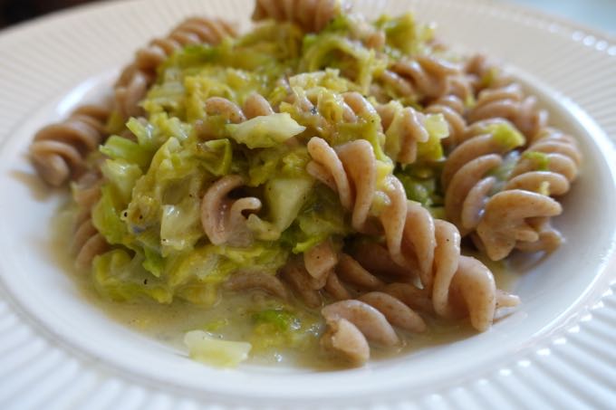 Pasta with Cabbage & Gorgonzola